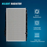 Nilight Radiator for Honda Civic 2006 2007 2008 2009 2010 2011 L4 1.8L 2.0L, Engine Coolant Radiator Assembly Replace# 19010RNBC51, view 2