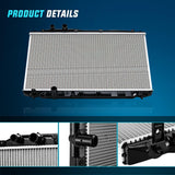 Nilight Radiator for Honda Civic 2006 2007 2008 2009 2010 2011 L4 1.8L 2.0L, Engine Coolant Radiator Assembly Replace# 19010RNBC51, view 3