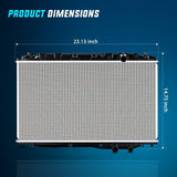 Nilight Radiator for Honda Civic 2006 2007 2008 2009 2010 2011 L4 1.8L 2.0L, Engine Coolant Radiator Assembly Replace# 19010RNBC51, view 4