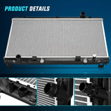 Nilight Radiator for Infiniti Q50 V6 3.5L 3.7L 2014 2015 2016 2017 2018, Engine Coolant Radiator Assembly with Transmission Oil Cooler replace# 214104GA5A, 214604GB5A, view 3