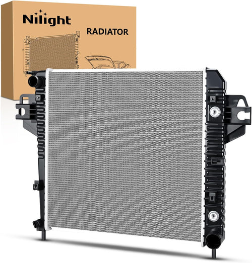 Nilight Radiator for Jeep Liberty 3.7L 2002 2003 2004 2005 2006, Engine Coolant Radiator with Oil Cooler, Automatic Transmission, Replace# 52080120AB, CU2481, 2481