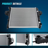 Nilight Radiator for Jeep Liberty 3.7L 2002 2003 2004 2005 2006, Engine Coolant Radiator with Oil Cooler, Automatic Transmission, Replace# 52080120AB, CU2481, 2481, view 3