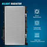 Nilight Radiator for Subaru Forester 2009 2010 2011 2012 2013,Crosstrek 2016-2017, Impreza 2008-2011, Legacy 2005-2010, Outback 2005-2009 H4 2.0L 2.5L, Automatic Trans, view 2