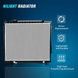 Nilight Radiator for Tacoma 2.7L L4 3.4L V6 Base DLX Pre Runner SR5 1995 1996 1997 1998 1999 2000 2001 2002 2003 2004, view 2