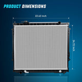 Nilight Radiator for Tacoma 2.7L L4 3.4L V6 Base DLX Pre Runner SR5 1995 1996 1997 1998 1999 2000 2001 2002 2003 2004, view 4