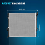 Nilight Radiator for Toyota 4Runner 2003 2004 2005 2006 2007 2008 2009, FJ Cruiser V6 4.0L 2007 2008 2009 2010 2011 2012 2013 2014 with Transmission Oil Cooler Replace# 1640031461, view 4