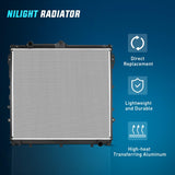 Nilight Radiator for Toyota Tundra 2007-2014 2015 2016 2017 2018 2019 2020 V8 5.7L, Sequoia 2008 2009 2010 2011 2012 2013 V8 4.6L, Replace# 13549, view 2