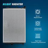 Nilight Radiator for Volkswagen Jetta 2013 2014 2015 2016 2017 2018, Beetle 2014-2017, Passat 2018-2019 L4 1.8L 2.0L, Replace# 5C0121251H, view 2
