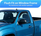 Nilight Rain Guards for 2007-2013 Chevy Silverado GMC Sierra 1500 | For 2007-2014 Silverado Sierra 2500HD 3500HD Standard Cab, Tape-On Window Visors Smoke, 2PCS, view 2