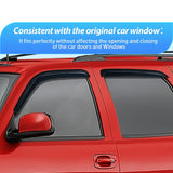 Nilight Rain Guards for Chevy Tahoe/GMC Yukon 2000 2001 2002 2003 2004 2005 2006, Out-Channel Window Visors Vent Wind Deflectors-4PCS, view 2