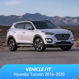 Nilight Rain Guards for Hyundai Tucson 2016 2017 2018 2019 2020 Window Deflectors, Vent Window Visors-4 Pieces, view 4