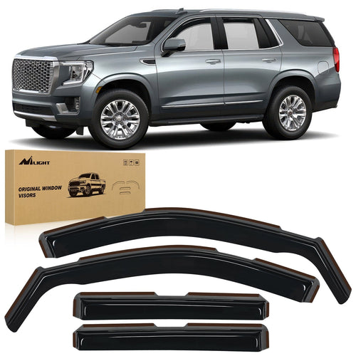 Nilight Rain Guards for GMC Yukon 2021 2022 2023 2024, Vent Window Visors, Original Window Deflectors-4PCS