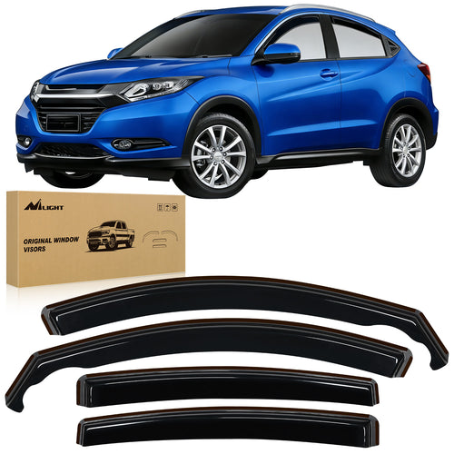 Nilight Rain Guards for Honda HR-V 2016 2017 2018 2019 2020 2021 2022, Vent Window Visors, Original Window Deflectors-4PCS