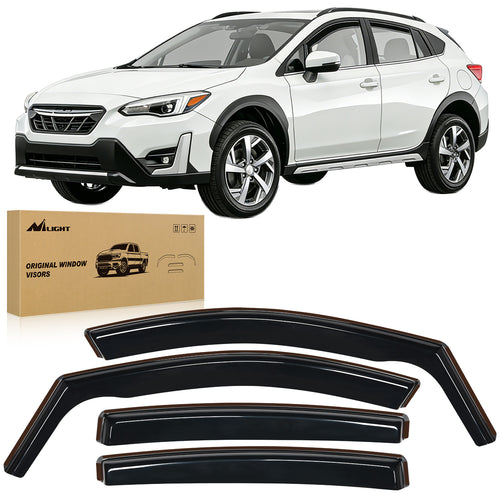 Nilight Vent Window Visors for Crosstrek 2018-2023 Impreza Hatchback 2017 2018 2019 2020 2021 2022 2023, in-Channel Rain Guards, Original Window Deflectors-4PCS
