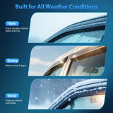 Nilight Rain Guards for Subaru WRX Sedan 2015 2016 2017 2018 2019 2020 2021 | Tape-On Window Visors Outside Mount Vent Visors Window Deflectors Fresh Air Ventilation Smoke Tint, 4PCS, view 2
