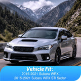 Nilight Rain Guards for Subaru WRX Sedan 2015 2016 2017 2018 2019 2020 2021 | Tape-On Window Visors Outside Mount Vent Visors Window Deflectors Fresh Air Ventilation Smoke Tint, 4PCS, view 3