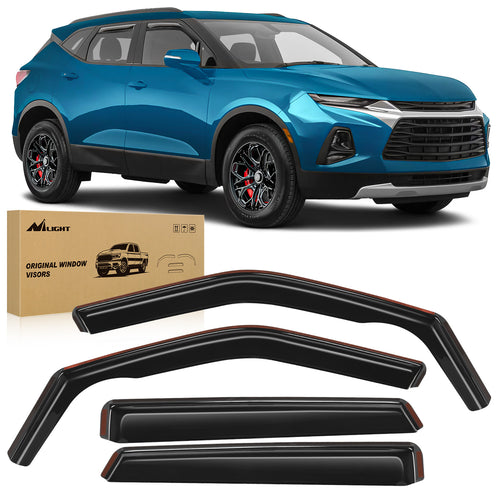 Nilight Rain Guards for Chevy Blazer 2019 2020 2021 2022 2023 2024 2025 Window Deflectors, Vent Window Visors-4pcs