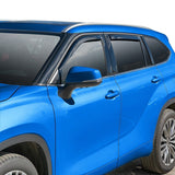 Nilight Window Deflectors for Toyota Highlander 2020 2021 2022 2023 2024 2025 Vent Window Visors, Rain Guards-4PCS, view 5