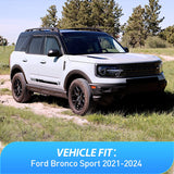 Nilight Rain Guards for Ford Bronco Sport 2021 2022 2023 2024 Original Window Deflectors,Vent Window Visors-4PCS, view 5