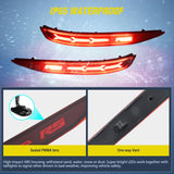 Nilight Rear Bumper Tail Light Compatible with 2017 2018 2019 2020 2021 2022 Chevy Equinox Red Lens LED Reflector Rear Bumper Lamps Brake Turn Signal Sequential Flashing Driving Taillights Replacement, view 5