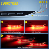 Nilight Rear Bumper Tail Light Compatible with 2017 2018 2019 2020 2021 2022 Chevy Equinox Smoke Lens LED Reflector Bumper Lamps Brake Turn Signal Sequential Flashing Driving Taillights Replacement, view 3