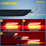 Nilight Rear Bumper Tail Light Compatible with 2018 2019 2020 2021 2022 2023 2024 2025 Toyota Camry Smoke Lens LED Reflector Rear Bumper Lamps Brake Turn Signal Sequential Flashing Driving Taillights, view 3