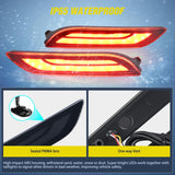 Nilight Rear Bumper Tail Light Compatible with 2018 2019 2020 2021 2022 2023 2024 2025 Toyota Camry Smoke Lens LED Reflector Rear Bumper Lamps Brake Turn Signal Sequential Flashing Driving Taillights, view 5