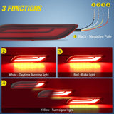 Nilight Rear Bumper Tail Light Compatible with 2018 2019 2020 2021 2022 2023 2024 2025 Toyota Camry Smoke Lens LED Reflector Rear Bumper Lamps Brake Turn Signal Sequential Flashing Driving Taillights, view 3