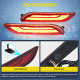Nilight Rear Bumper Tail Light Compatible with 2018 2019 2020 2021 2022 2023 2024 2025 Toyota Camry Smoke Lens LED Reflector Rear Bumper Lamps Brake Turn Signal Sequential Flashing Driving Taillights, view 5