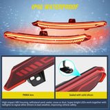 Nilight Rear Bumper Tail Light Compatible with 2018 2019 2020 2021 2022 Honda Accord 10th Red Lens LED Reflector Rear Bumper Lamps Brake Turn Signal Sequential Flashing Driving Taillights Replacement, view 5