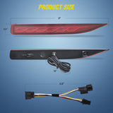 Nilight Rear Bumper Tail Light Compatible with 2019 2020 2021 2022 2023 2024 2025 Toyota Corolla Red Lens LED Reflector Bumper Lamp Brake Turn Signal Sequential Flashing Driving Taillights Replacement, view 2