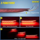 Nilight Rear Bumper Tail Light Compatible with 2019 2020 2021 2022 2023 2024 2025 Toyota Corolla Red Lens LED Reflector Bumper Lamp Brake Turn Signal Sequential Flashing Driving Taillights Replacement, view 3