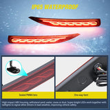 Nilight Rear Bumper Tail Light Compatible with 2019 2020 2021 2022 2023 2024 2025 Toyota Corolla Red Lens LED Reflector Bumper Lamp Brake Turn Signal Sequential Flashing Driving Taillights Replacement, view 5