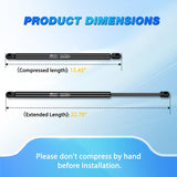 Nilight Rear Hatch Struts 6156 for Cadillac Escalade 2007-2014 ESV, Tailgate Lift Supports Rear Door Shocks 23 Inch for Chevy Suburban 1500/2500 Tahoe 2007-2014, GMC Yukon 1500/2500 XL 2007-2014, 2PCS, view 4