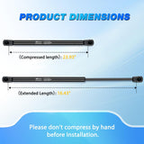 Nilight Rear Hatch Struts 6262 for 2002-2006 Cadillac Escalade, Tailgate Lift Supports Rear Door Shocks 24 Inch for 2000-2004 Chevy Suburban Tahoe, 2000-2004 GMC Yukon, 2PCS Set Rod, view 4