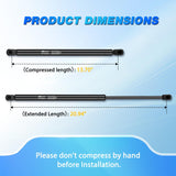 Nilight Rear Hatch Struts 6648 for Honda Pilot 2009-2015, Tailgate Lift Supports Rear Door Shocks 21 Inch, 2PCS Set Rod, view 4