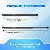 Nilight Rear Hatch Struts PM1052 for Toyota 4Runner 2010-2018, Tailgate Lift Supports Rear Door Shocks 23 Inch, 2PCS Set Rod, view 4