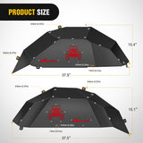 Nilight Rear Inner Fender Liners Steel Wheel Cover Fit for 2018 2019 2020 2021 2022 2023 2024 2025 Wrangler JL JLU 4 Doors 2 Doors Unlimited Bolt-on Style Fender Flares Splash Guards, view 2