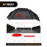 Nilight Rear Inner Fender Liners Steel Wheel Cover Fit for 2018 2019 2020 2021 2022 2023 2024 2025 Wrangler JL JLU 4 Doors 2 Doors Unlimited Bolt-on Style Fender Flares Splash Guards, view 5