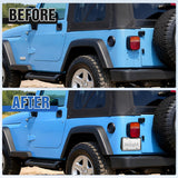 Nilight Rear License Plate Frame Holder Bracket for 1997 1998 1999 2000 2001 2002 2003 2004 2005 2006 Jeep Wrangler TJ Accessories Replace #55174994 Plastic License Plate Mounting Black, view 5
