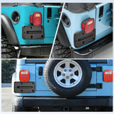 Nilight Rear License Plate Frame Holder Bracket for 1997 1998 1999 2000 2001 2002 2003 2004 2005 2006 Jeep Wrangler TJ Accessories Replace #55174994 Plastic License Plate Mounting Black, view 6