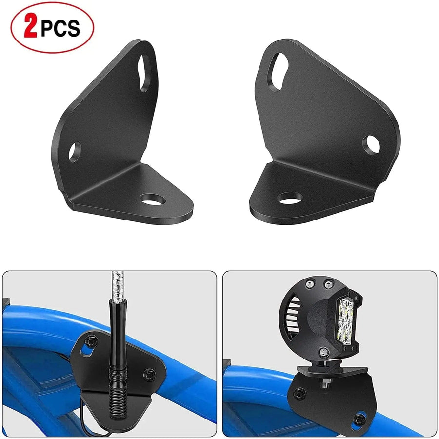 Nilight Rear Pillar Flag Antenna Mounts For 2017-2021 Can-am Maverick X3
