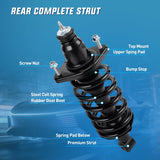 Nilight Rear Struts and Shocks Complete Assembly Kit with Coil Spring - Pair Fit for Honda CR-V 2007 2008 2009 2010 2011 CRV Rear Shock Absorber and Strut Assembly Replacement OE#172497L 172497R, 2PCS, view 3