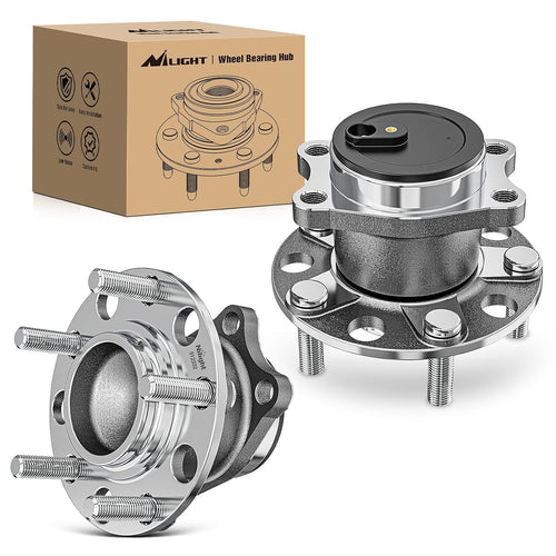Nilight Rear Wheel Bearing and Hub Assembly for Jeep Patriot 2007-2017, Compass 2007–2016 & 2017 MK (FWD), Dodge Caliber 2007–2012, Avenger 2008-2014, Chrysler 200 2011-2014, 512332-2Pack