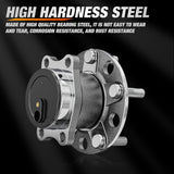 Nilight Rear Wheel Bearing and Hub Assembly for Jeep Patriot 2007-2017, Compass 2007–2016 & 2017 MK (FWD), Dodge Caliber 2007–2012, Avenger 2008-2014, Chrysler 200 2011-2014, 512332-2Pack, view 2