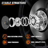 Nilight Rear Wheel Bearing and Hub Assembly for Jeep Patriot 2007-2017, Compass 2007–2016 & 2017 MK (FWD), Dodge Caliber 2007–2012, Avenger 2008-2014, Chrysler 200 2011-2014, 512332-2Pack, view 3