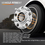 Nilight Rear Wheel Bearing and Hub Assembly for Jeep Patriot 2007-2017, Compass 2007–2016 & 2017 MK (FWD), Dodge Caliber 2007–2012, Avenger 2008-2014, Chrysler 200 2011-2014, 512332-2Pack, view 4