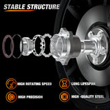 Nilight Rear Wheel Bearing and Hub Assembly for Subaru Forester 2014 2015 2016 2017 2018, Impreza 2012-2019 2020-2021, Crosstrek 2016-2021, XV Crosstrek 2013-2015 with 5-Lug, OEM 512518, view 3