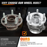 Nilight Rear Wheel Bearing and Hub Assembly for Subaru Forester 2014 2015 2016 2017 2018, Impreza 2012-2019 2020-2021, Crosstrek 2016-2021, XV Crosstrek 2013-2015 with 5-Lug, OEM 512518, view 4