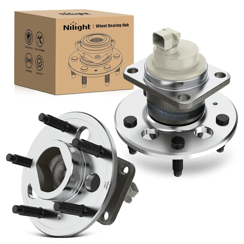 Nilight Rear Wheel Bearing Hubs for Chevy Impala 2000-2013 FWD | For 2005-2009 Buick Allure Lacrosse, 1997-2002 Buick Century, 1997-2004 Buick Regal, 1997-2005 Chevy Venture-2Pack